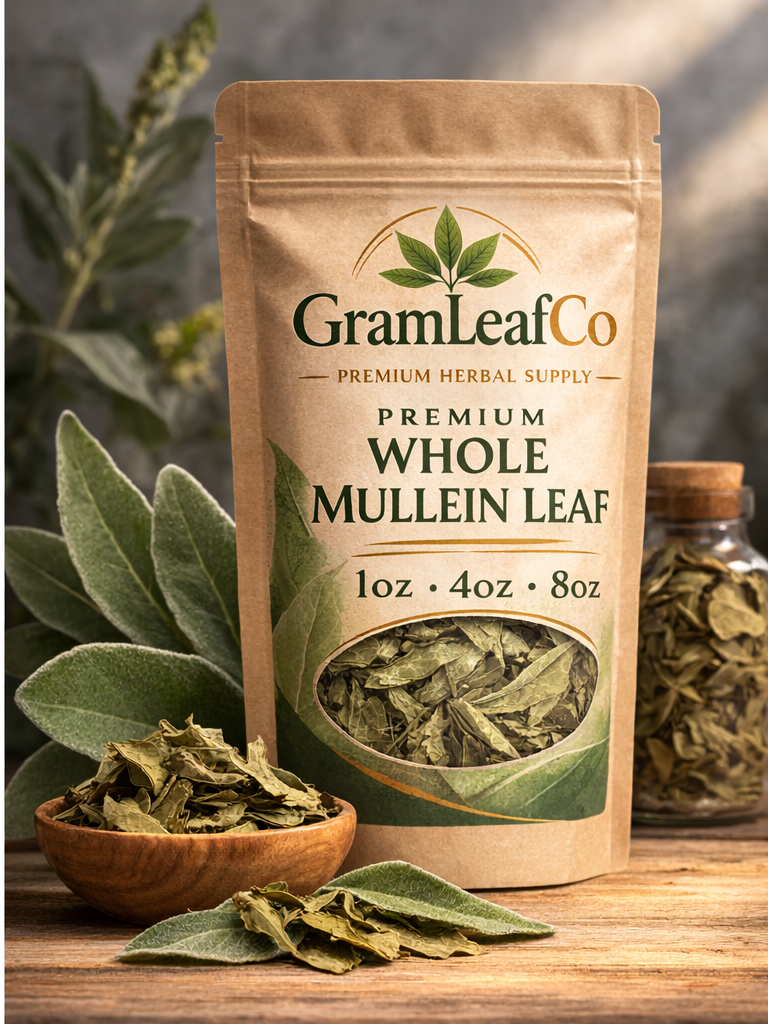 Mullein leaf packaged for shipping